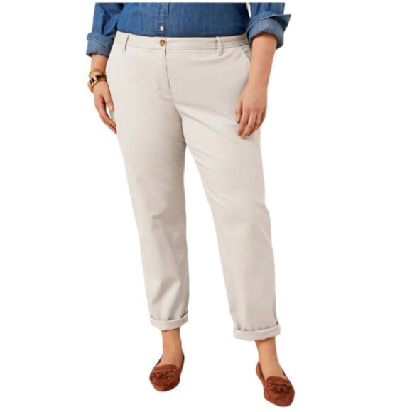 Talbots Relaxed Chino, Cotton Stretch, Ankle, 22W - Picture 1 of 9